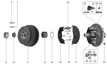 ТОРМОЗНОЙ ТРОС BOWden TABLE KNOTT, ось 1030 мм