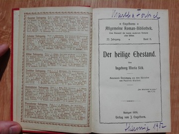 ИНГЕБОРГ МАРИЯ БОЛЬНАЯ ДЕР ХАЙЛИГЕ ЭТЕСТАНД 1906