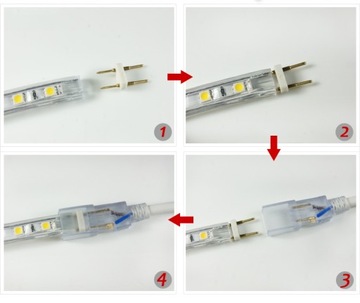 ГИБКИЙ РАЗЪЕМ ДЛЯ СВЕТОДИОДНОЙ ЛЕНТЫ 230В 5050