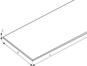 Płaskownik aluminiowy 30x5 - 200 cm