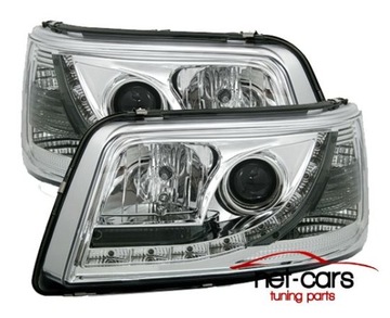 ЛАМПЫ, ПЕРЕДНИЕ ФАРЫ VW T5 CHROME DAYLINE LED