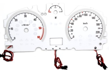 Opel Astra H модель 1 MOMAN Indiglo циферблаты счетчика