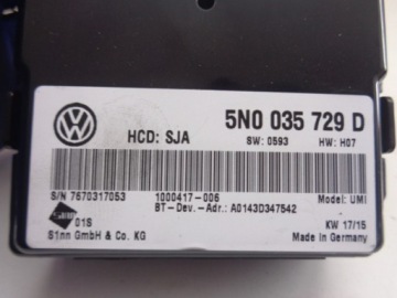 фото thumb №6, Vw jetta интерфейс блютуз 5n0035729d кабель