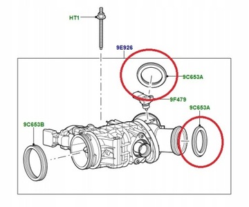 Прокладка дроссельной заслонки Discovery 3, 4 RR Sport GEN