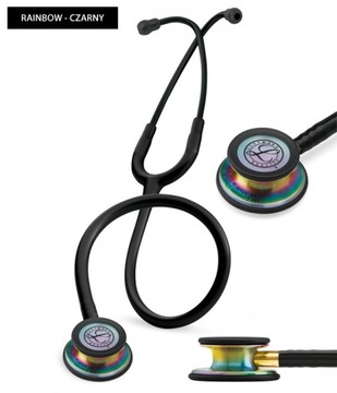 Стетоскоп Littmann Classic III RAINBOW EDITION ЧЕРНЫЙ + ЧЕХОЛ