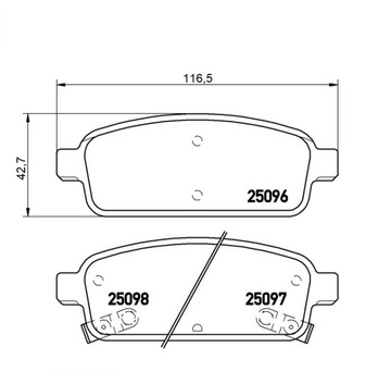 MIKODA BLOCKS 71651 CHEVROLET ORLANDO TRAX задний мост