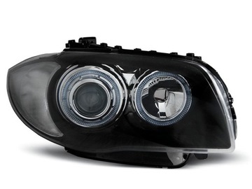 Передние фонари BMW 1 E87 E81 E82 E88 Angel Black LED