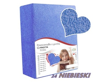 PRZEŚCIERADŁO NIEBIESKIE BLUE MIĘKKIE 200/220 CM