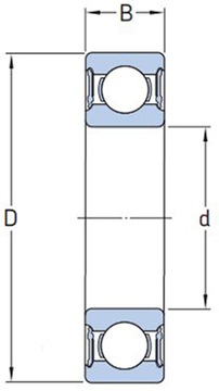 6201 EE SNR Шарикоподшипник 12x32x10