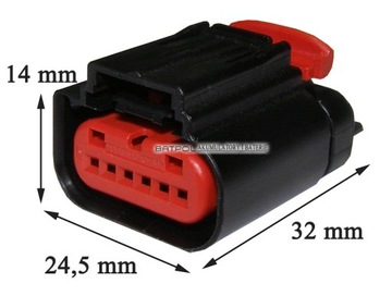 РАЗЪЕМ РАСХОДОМЕРА CUBE PLUG 6 PIN 1438153-5