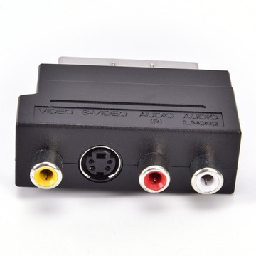 Adapter AV SCART/ 3x CINCH -SVideo