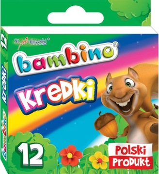 Восковые мелки BAMBINO 12 ЦВЕТОВ