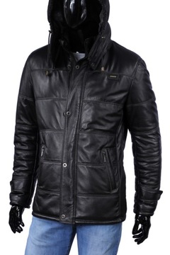 Мужская кожаная стеганая куртка DORJAN BRU450_2 XXL