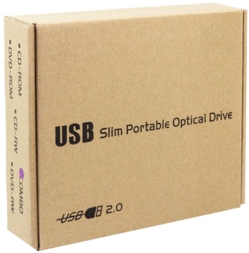 Внешний портативный USB-накопитель CD DVD ROM SLIM