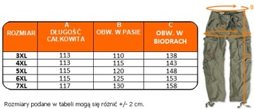 BOJÓWKI AIRBORNE ASG SPODNIE M65 SURPLUS 6XL