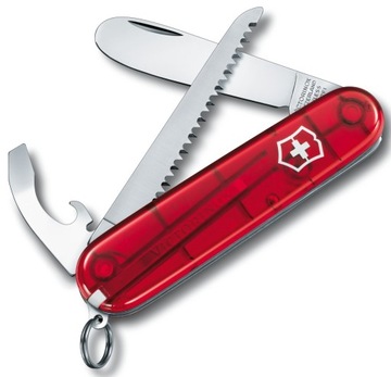 Victorinox 0.2373.T, Мой первый карманный нож, 84 мм, 9 функций + темляк и цепочка.