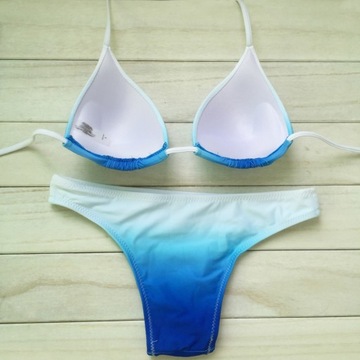 STRÓJ KĄPIELOWY BIKINI OMBRE SEXY BIAŁY BL1XL