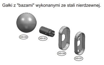 Ручка прямая, фиксированная, для дверей, нержавеющая сталь INOX