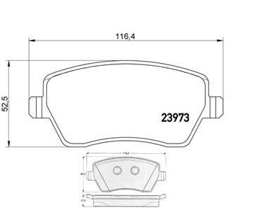 MIKODA 2110 GT ДИСКИ, КОЛОДКИ OPEL AGILA B, передние...