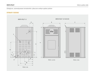 Piec c.o.cwu na pelet z płaszczem 12 kW + Zasobnik