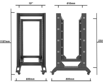 Стойка 22U OPEN RACK 19 шкаф 600x800 LANBERG