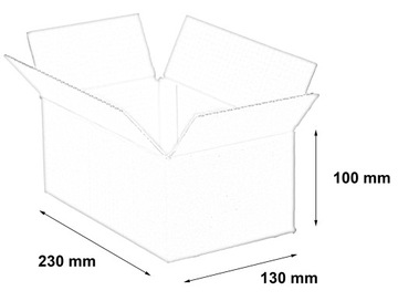 КАРТОННАЯ КОРОБКА 230х130х100 мм 400г -20 шт.