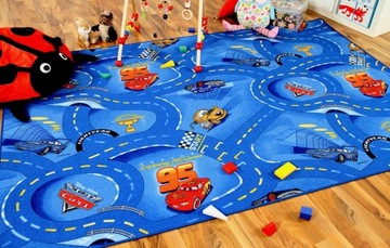 КОВЕР DISNEY CARS 200x400 СИНИЙ 2x4