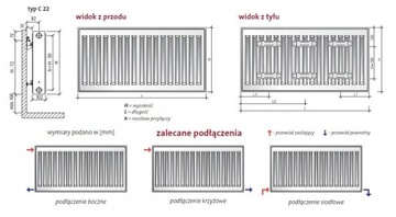 Grzejnik PURMO C22 550/1100