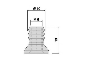 МУФТА М6 С ВИНТОЙ В ДЕРЕВЯННЫЕ МЕБЕЛЬНЫЕ ЩИТКИ МЕБЕЛЬНАЯ МУФТА 10 ШТ.