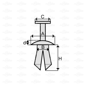 CHRYSLER DODGE FORD OPEL ЗАЖИМЫ РАСШИРИТЕЛЬНЫЕ ШТИФТЫ