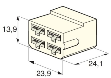 ЭЛЕКТРИЧЕСКИЙ РАЗЪЕМ 4-КОНТАКТНЫЙ OK-4 OK4