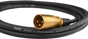 Kabel przewód 6,3 Jack mono - XLR męski Klotz 3m