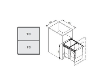 СОРТЕР ДЛЯ МУСОРА 45 С ПОГРУЗЧИКОМ JC607M 2X15