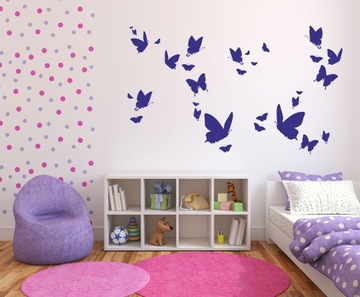 naklejki na ścianę ścienne motyle motylki 60x120