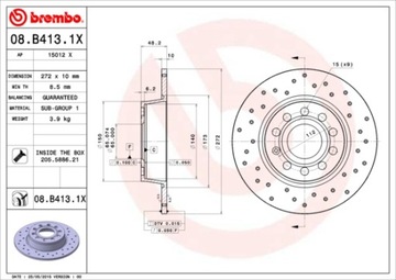 фото thumb №9, Brembo xtra диски зад seat leon ii iii altea xl