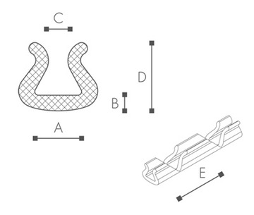 ЗАЩИТНЫЙ ПРОФИЛЬ Nomapack U MULTISHAPE 35-45 ПЕНА Izopak 140M