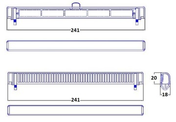 Оконные дефлекторы Slimline 2000, ТЕМНО-КОРИЧНЕВЫЙ/БЕЛЫЙ