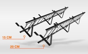 Płotek 200cm 5 uchwytów blachodachówka 350/35 srebrny