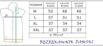 Bezrękawnik polarowy GRUBY 500g/2 wys. jakość r. L