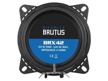 HiFonics BRX42 Двухполосные автомобильные динамики 100 мм 10 см 60 Вт RMS