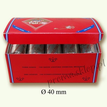 THREE KINGS CARBON 40мм - КОРОБКА - 10 рулонов