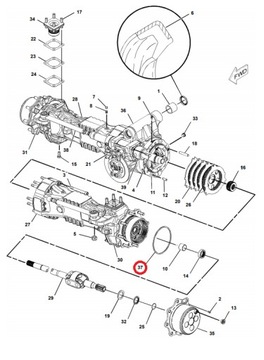 УПЛОТНИТЕЛЬНОЕ КОЛЬЦО ШЛЯПКИ ДИНАМИКА CAT TH360B 428E 1H8278