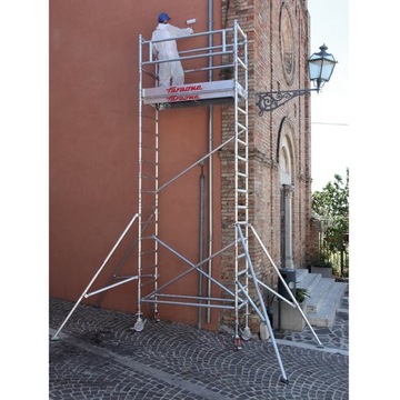 Rusztowanie aluminiowe jezdne FARAONE 75x180 6,40m
