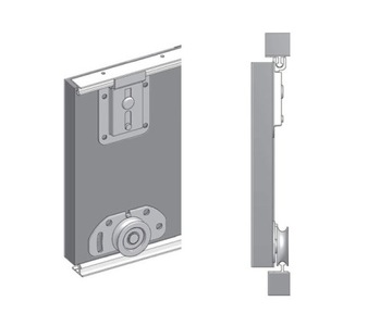 Szafa przesuwna frezowany front RIFLO WAVE 1 120