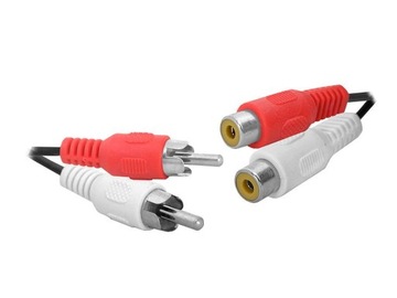 Удлинительный кабель 2x вилка RCA - 2x розетка RCA 3м (0659)