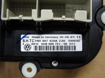 VW EOS GOLF VI 08-12 ПАНЕЛЬ КОНДИЦИОНЕРА ВОЗДУХА 7N0907426K