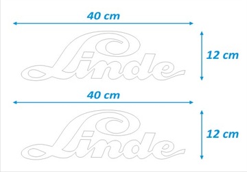 НАКЛЕЙКИ НАКЛЕЙКА - LINDE - 2 шт. - БЕЛАЯ.