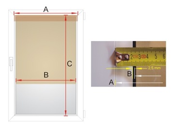 ВНУТРЕННИЕ КАССЕТНЫЕ РОЛЬСТАВНИ AL, размеры 66x150 A