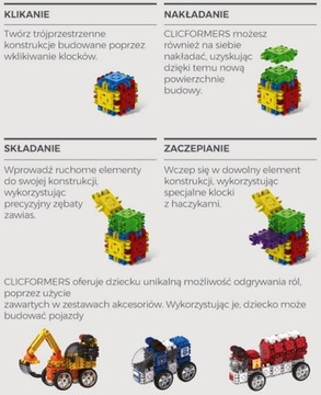 Блоки CLICS PL CLICFORMERS 809001 Экскаватор 23 элемента