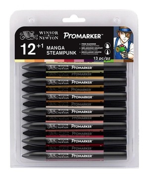 Маркеры ProMarker W&N 13 Manga Steampunk